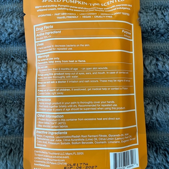 Touchland Vanilla Blossom Power Mist Hand Sanitizer - Picture 4 of 4